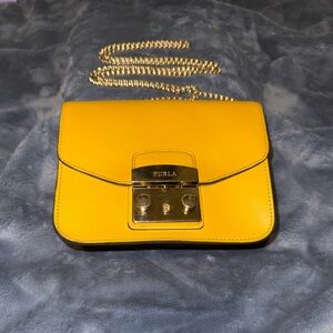 Furla Vibrant Yellow Crossbody Bag